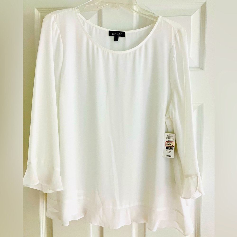 Billowy Sleeved Top - Lord and Taylor